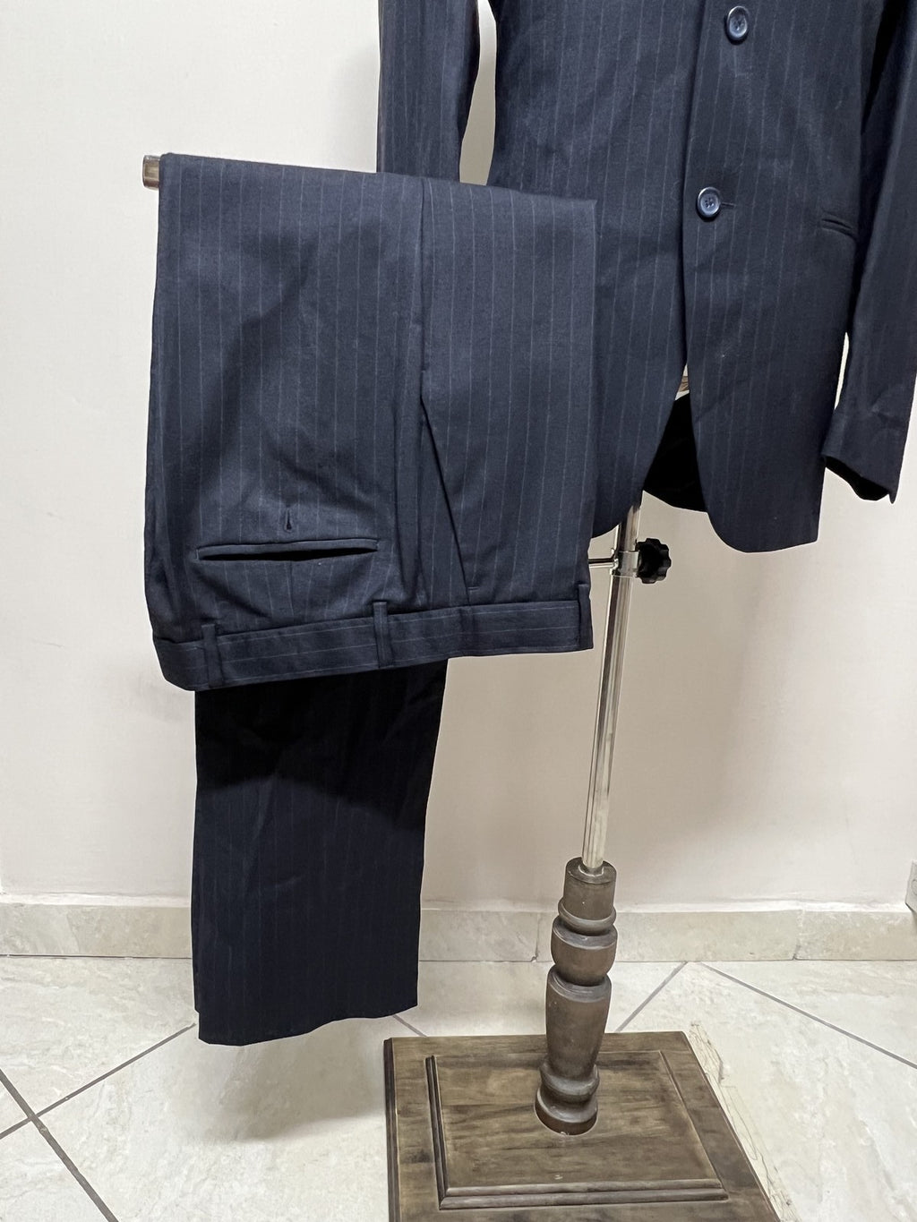 Devonshire Abito Uomo Blu navy in Lana – Taglia 48