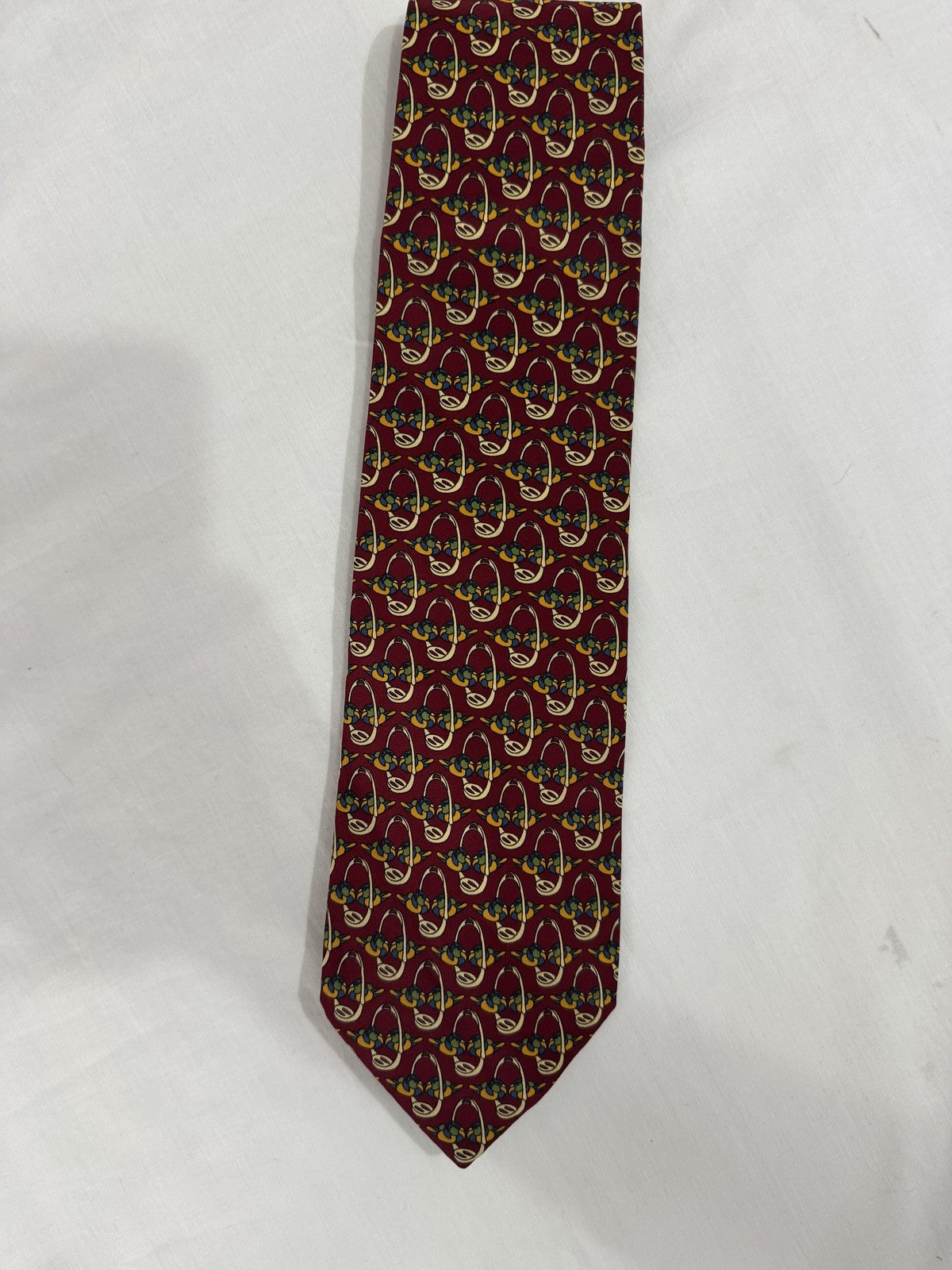 Pierre cardin Cravatta Bordeaux Paisley