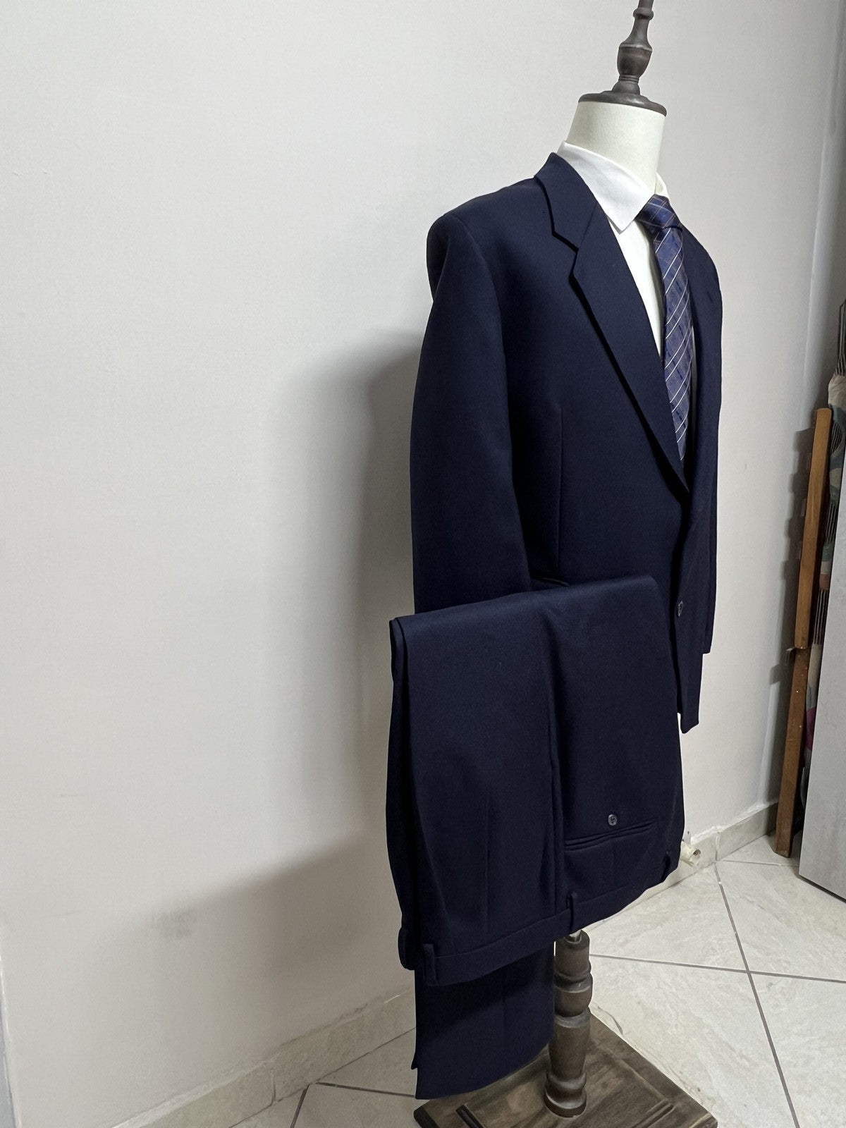 For Int Abito Uomo Blu navy Gessato – Taglia 50