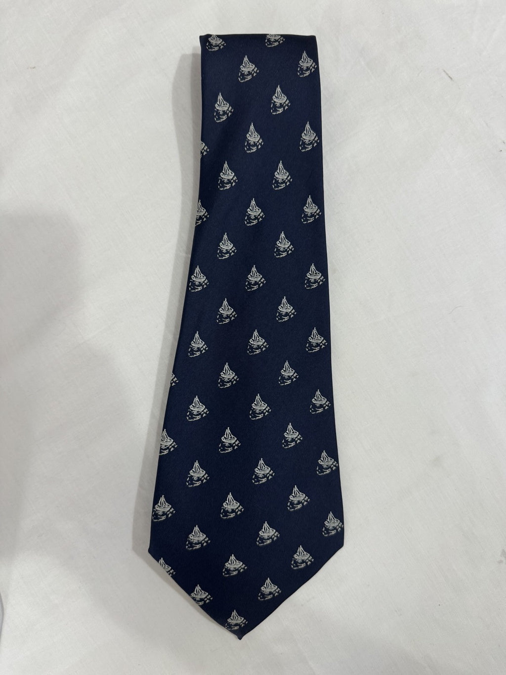 Cristian Paris Cravatta Blu navy in Seta Fantasia