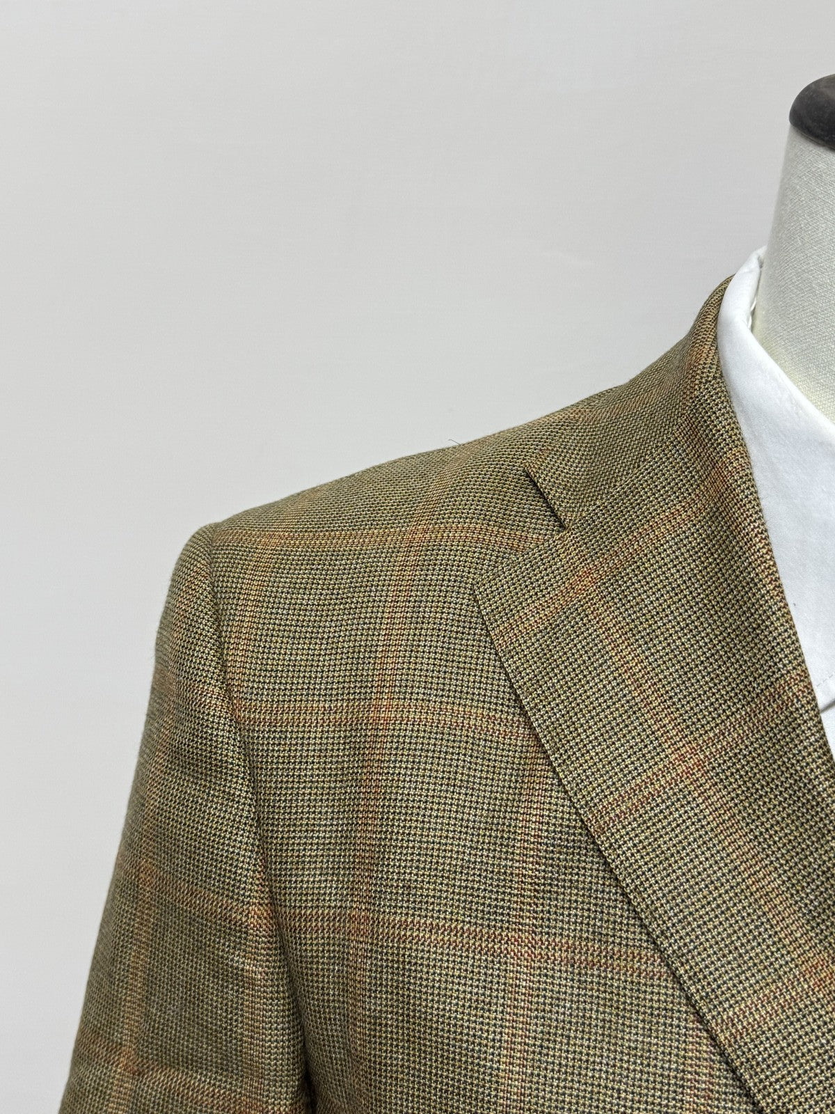 Ermenegildo Zegna Giacca Uomo Marrone in Cashmere Quadri – Taglia 46