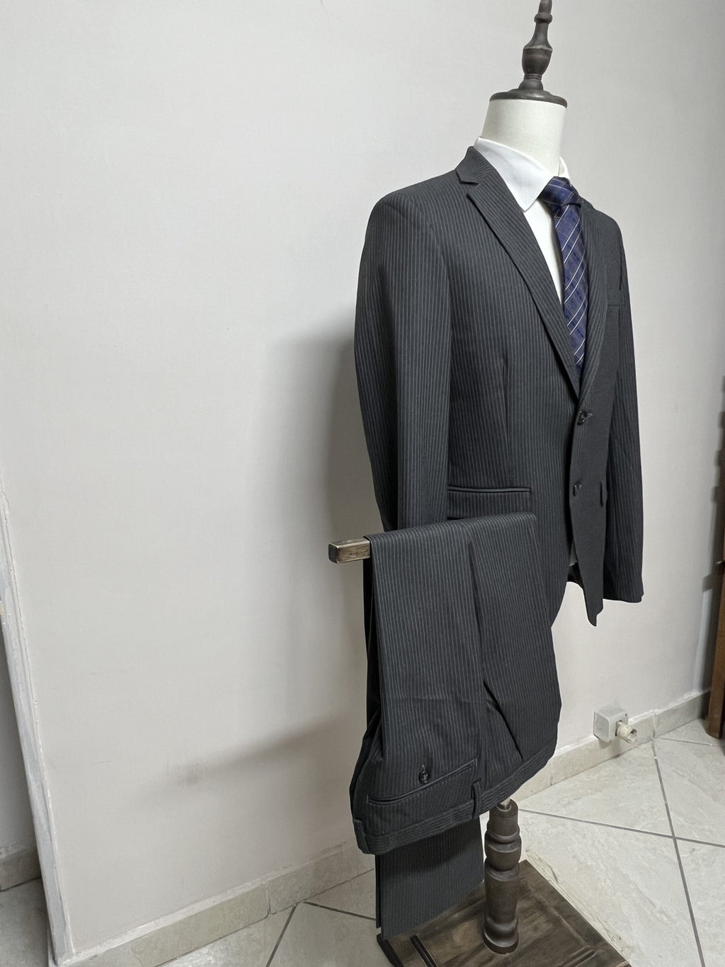 Sisley Abito Uomo Grigio Gessato – Taglia 48