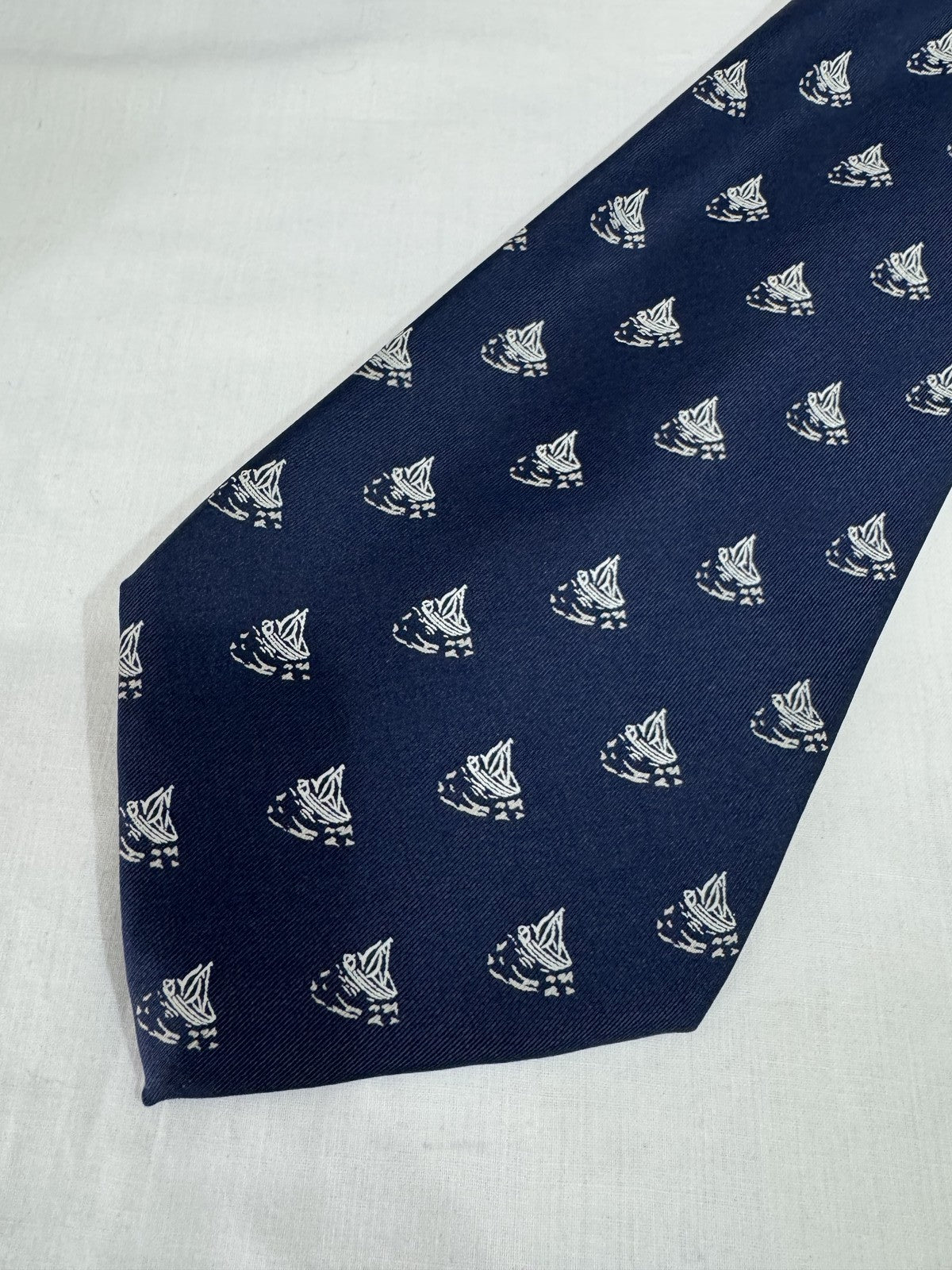 Cristian Paris Cravatta Blu navy in Seta Fantasia