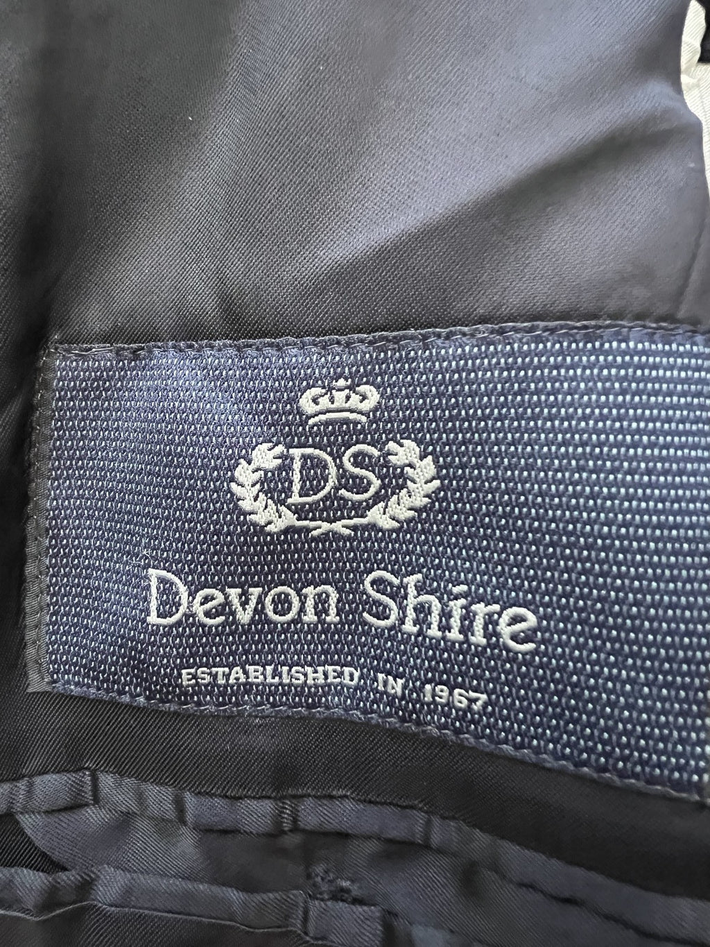 Devonshire Abito Uomo Blu navy in Lana – Taglia 48