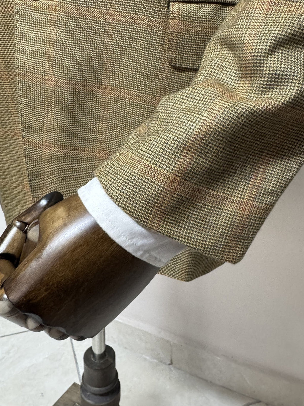 Ermenegildo Zegna Giacca Uomo Marrone in Cashmere Quadri – Taglia 46