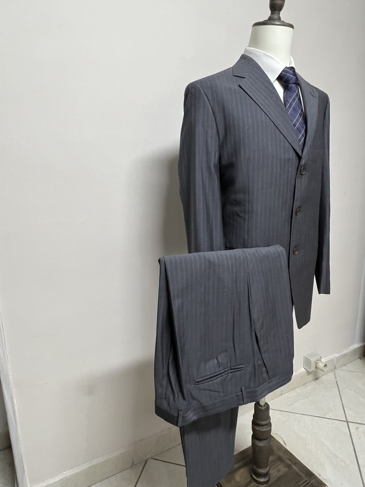 Villa Vasari Abito Uomo Blu navy in Lana – Taglia 54