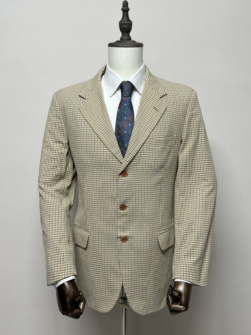 Boggi Milano Giacca Uomo Beige Quadri – Taglia 52