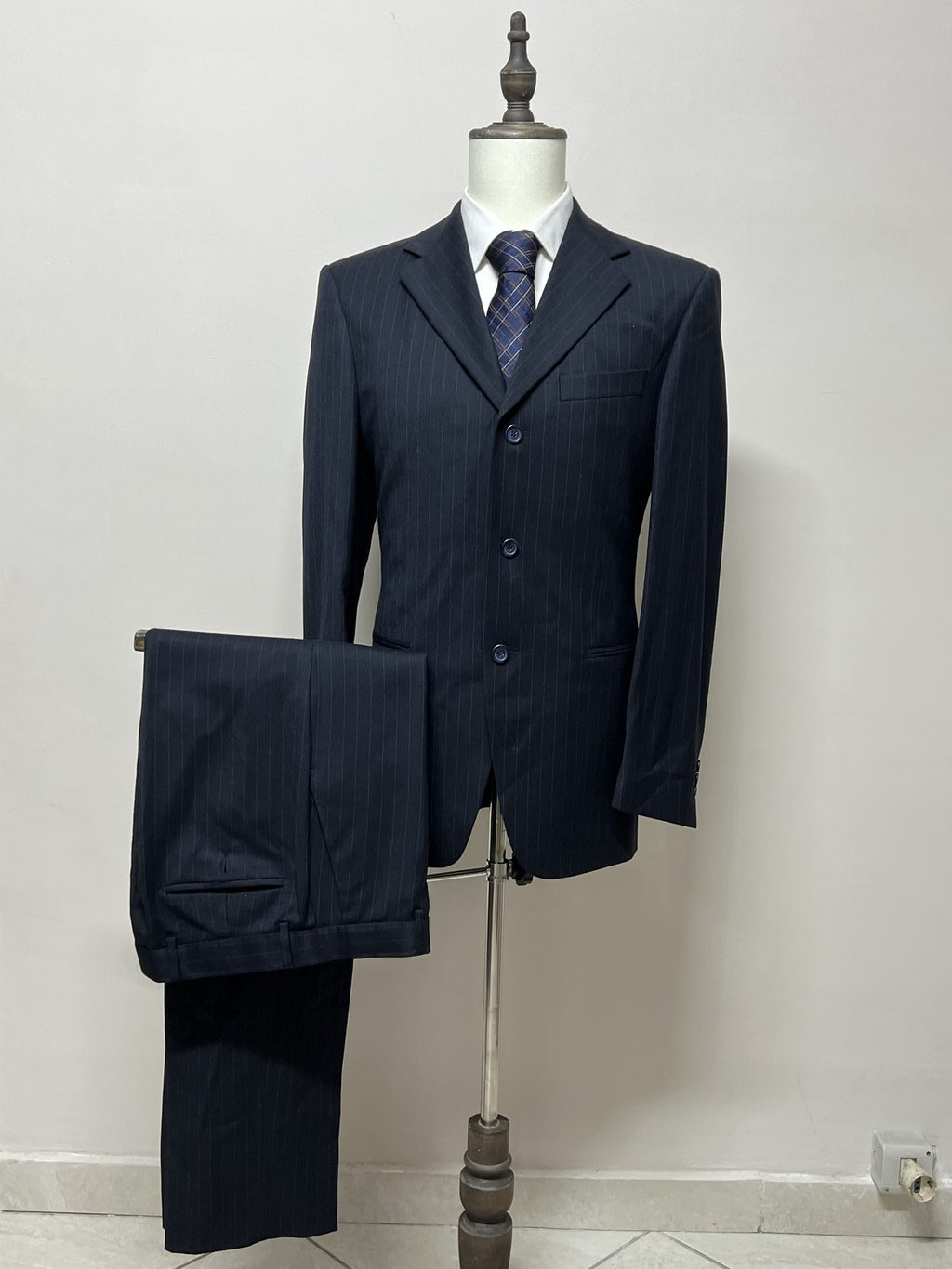 Devonshire Abito Uomo Blu navy in Lana – Taglia 48