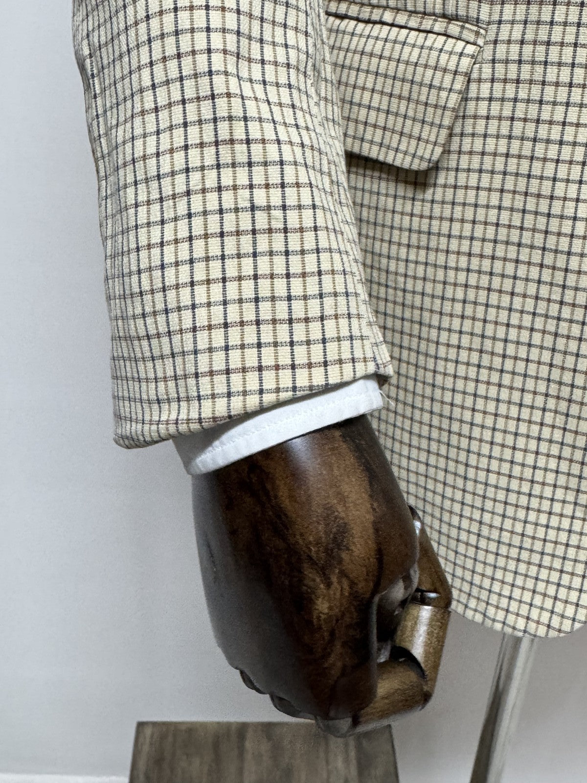 Boggi Milano Giacca Uomo Beige Quadri – Taglia 52