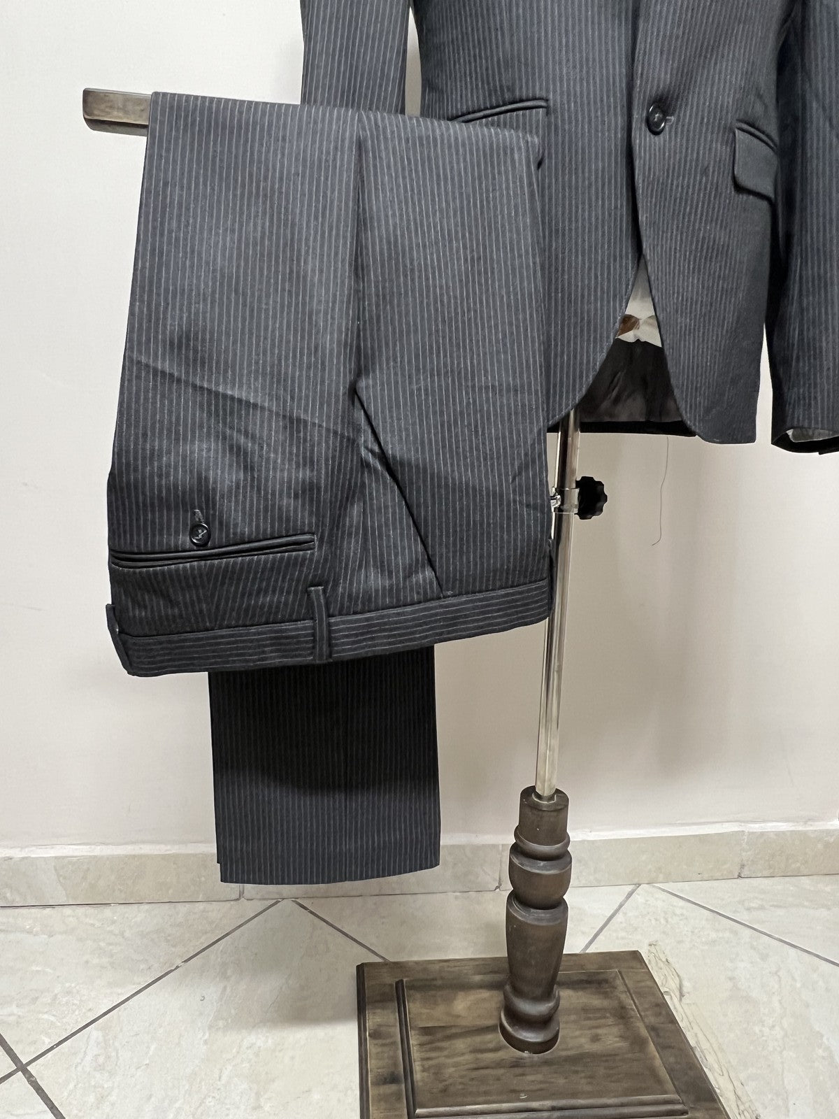 Sisley Abito Uomo Grigio Gessato – Taglia 48