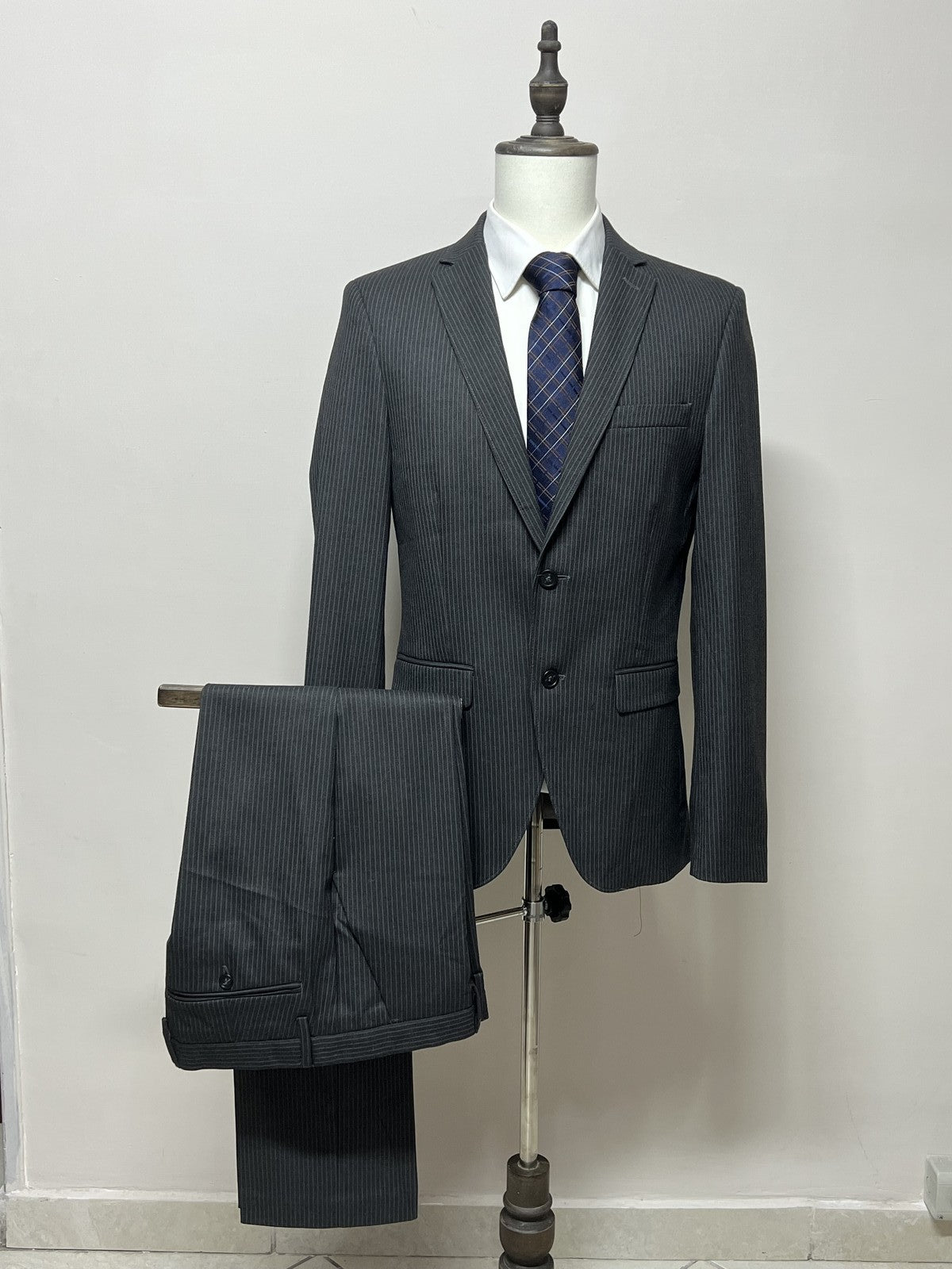 Sisley Abito Uomo Grigio Gessato – Taglia 48