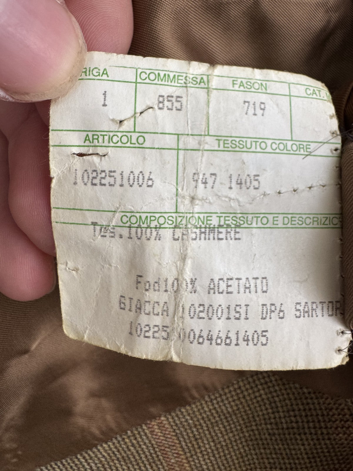 Ermenegildo Zegna Giacca Uomo Marrone in Cashmere Quadri – Taglia 46