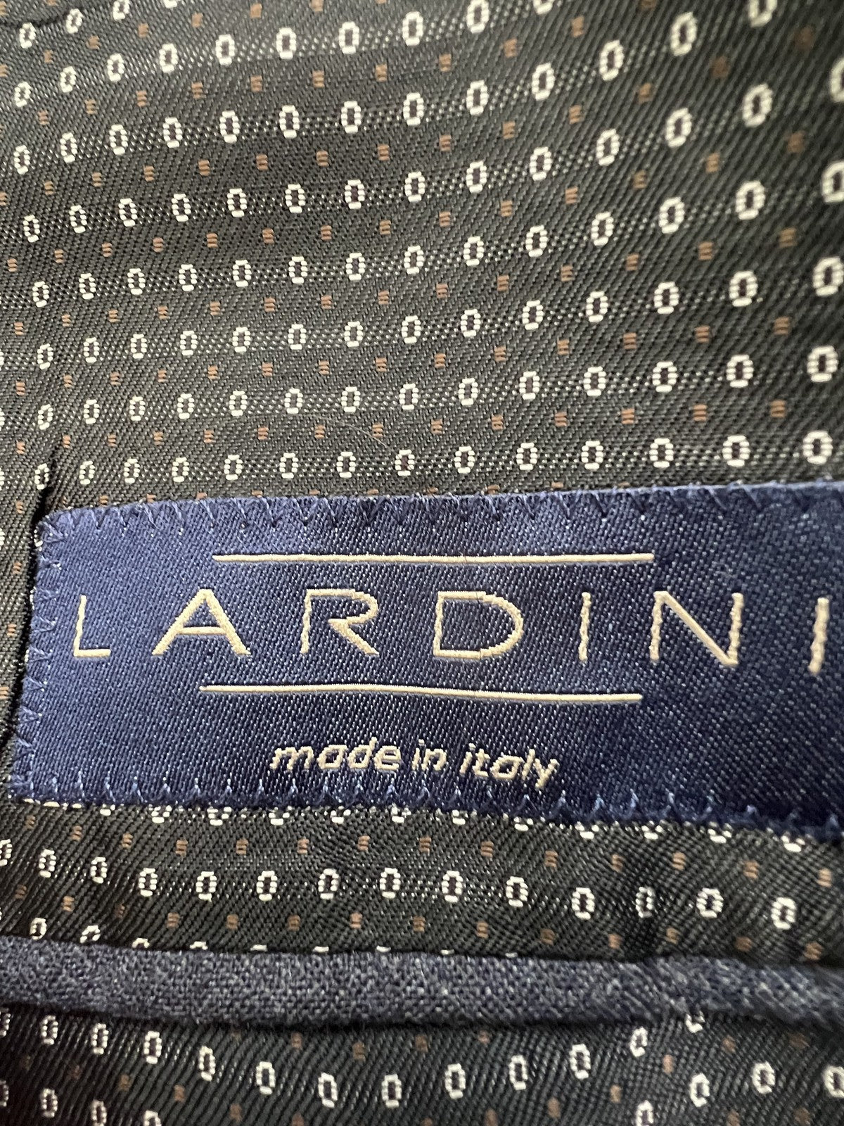 Lardini Abito Uomo Blu navy in Lana Gessato – Taglia 52