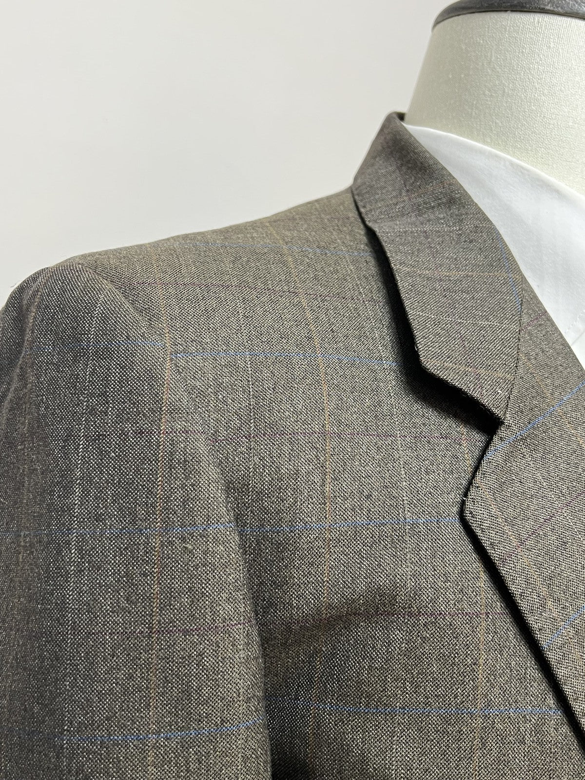 Loro Piana Abito Uomo Marrone in Lana Gessato – Taglia 52