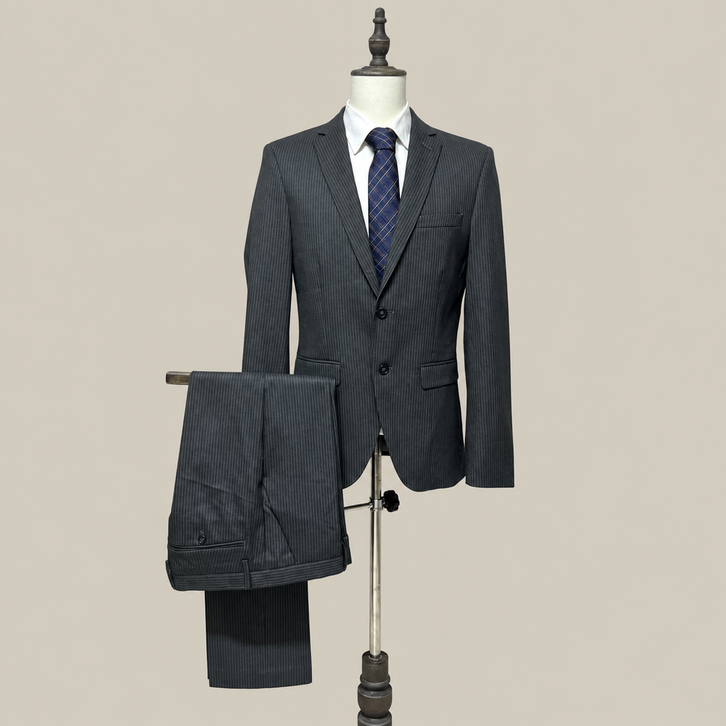 Sisley Abito Uomo Grigio Gessato – Taglia 48