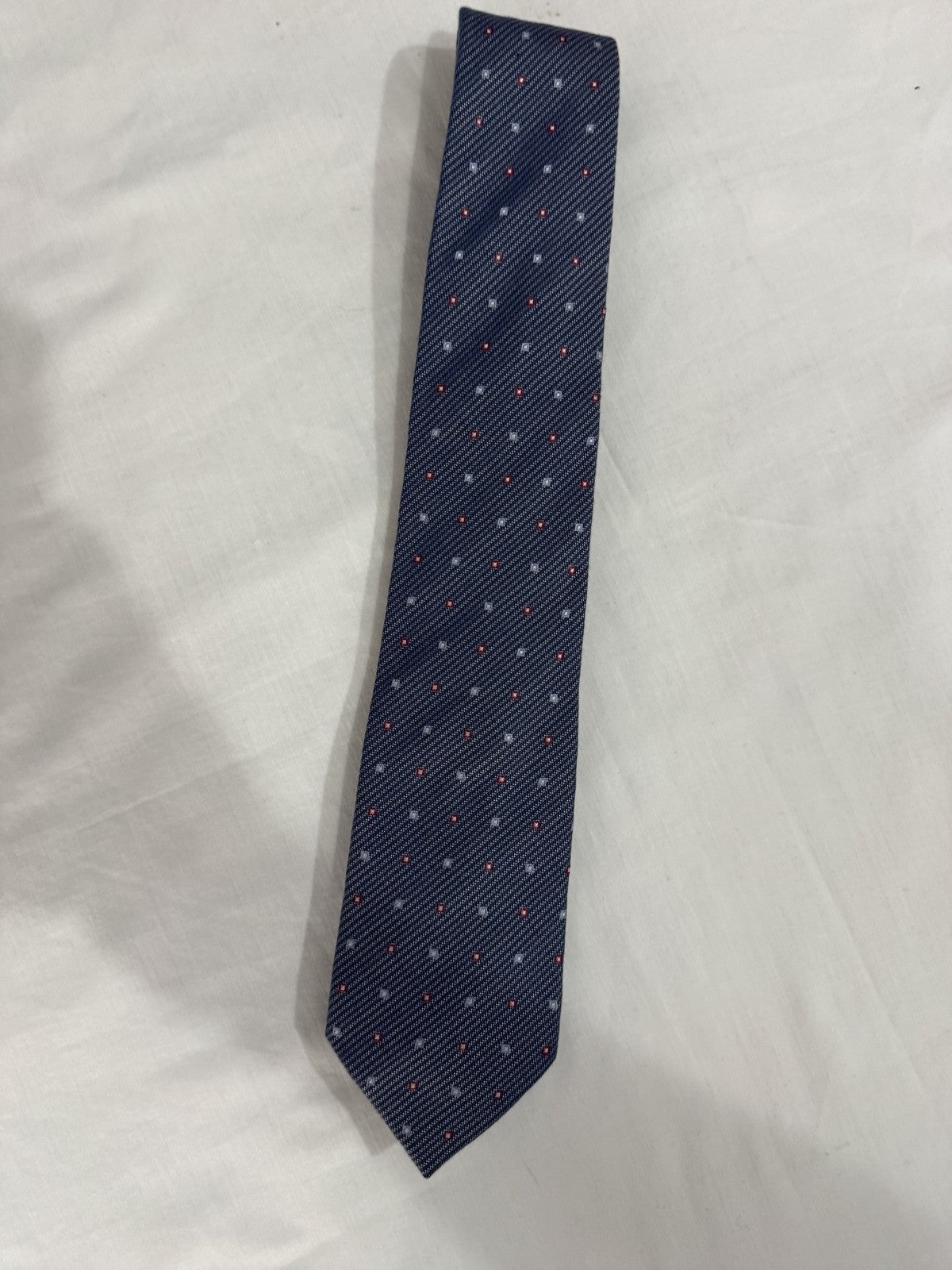 Conbipel Cravatta Blu navy Geometrico