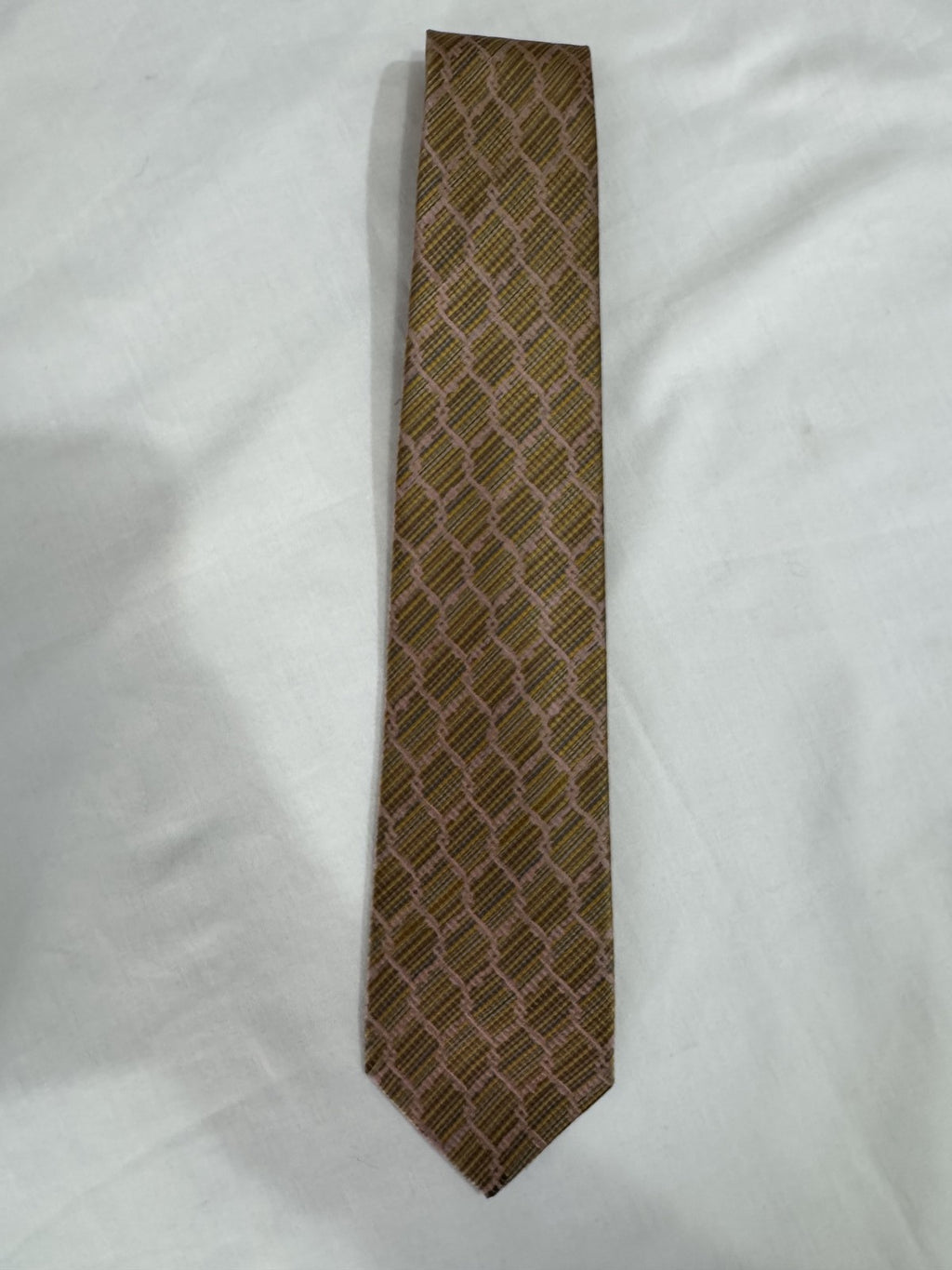 Pierre cardin Cravatta Giallo Geometrico