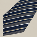 Conbipel Cravatta Blu navy in Seta Righe