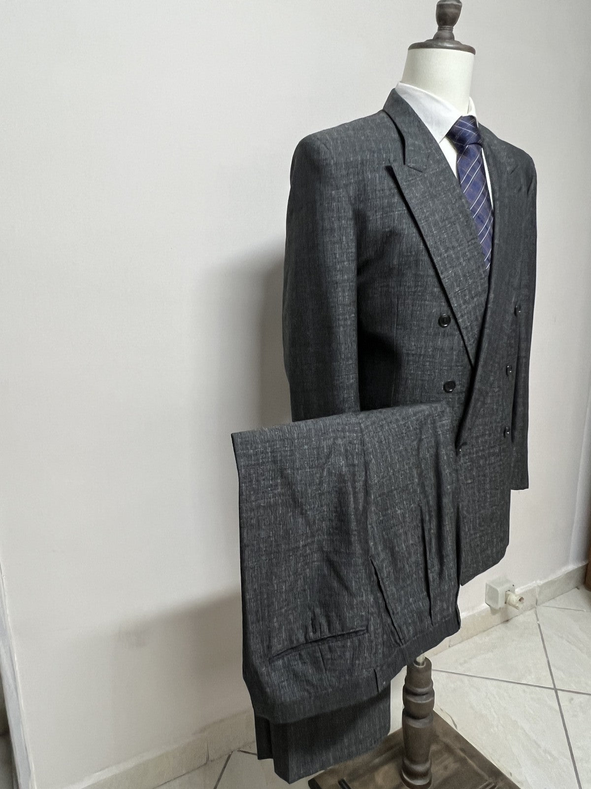 Jones New York Abito Uomo Grigio antracite in lana – Taglia 48
