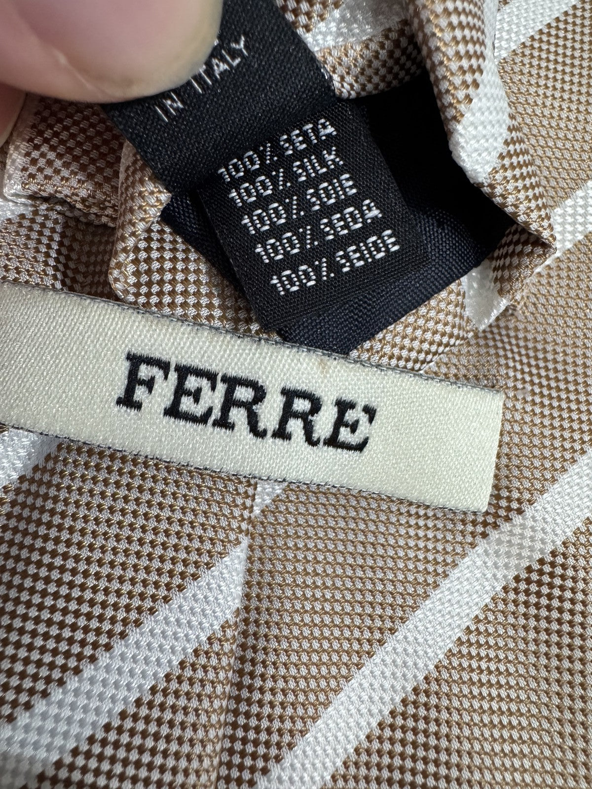 Ferre Cravatta Rosso Paisley