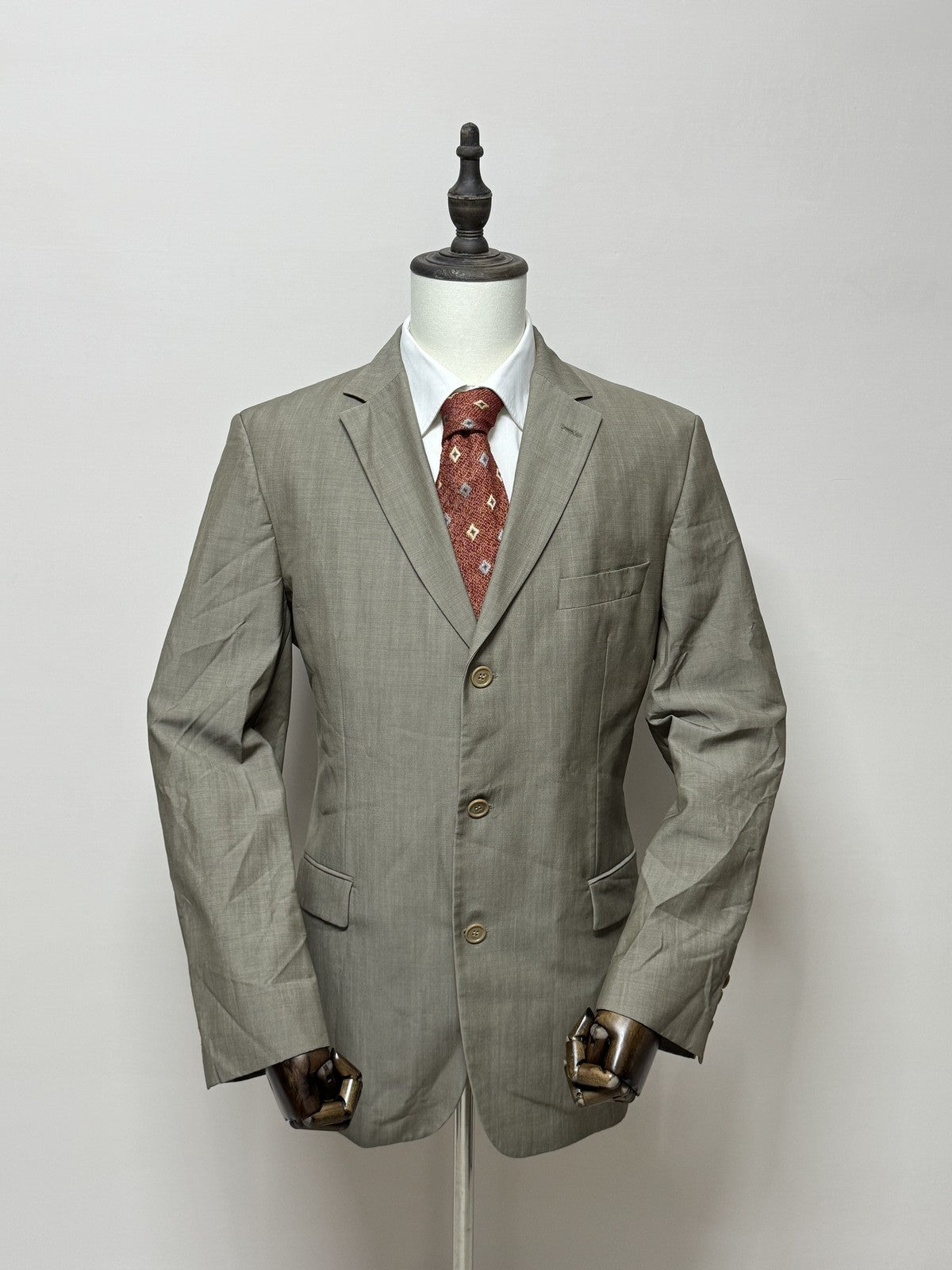 HUGO BOSS Giacca Uomo Grigio tortora in lana – Taglia 52
