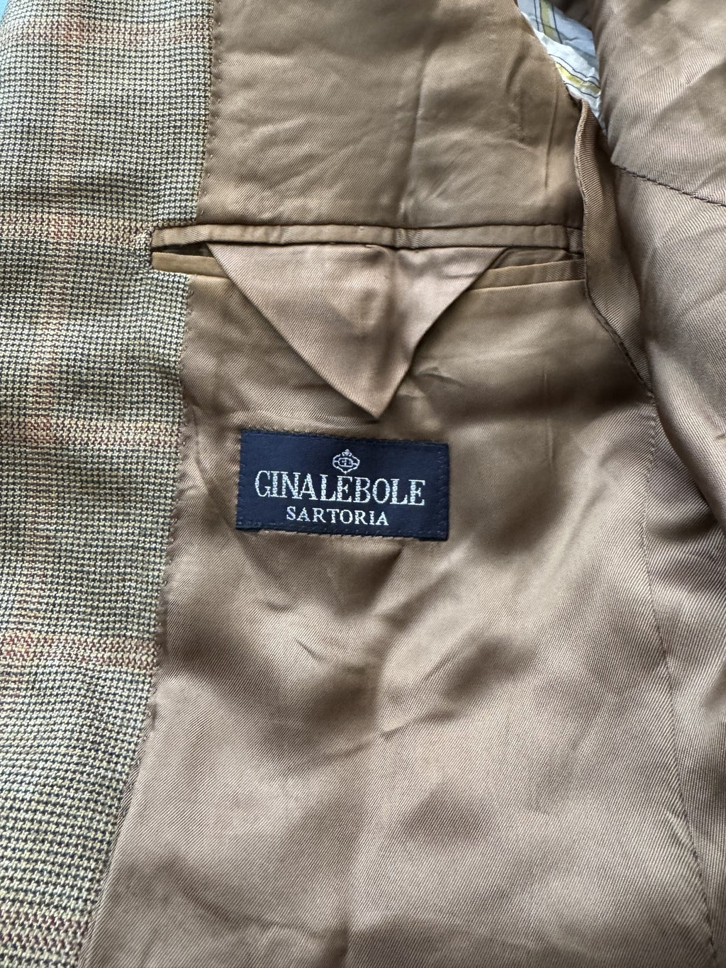 Ermenegildo Zegna Giacca Uomo Marrone in Cashmere Quadri – Taglia 46