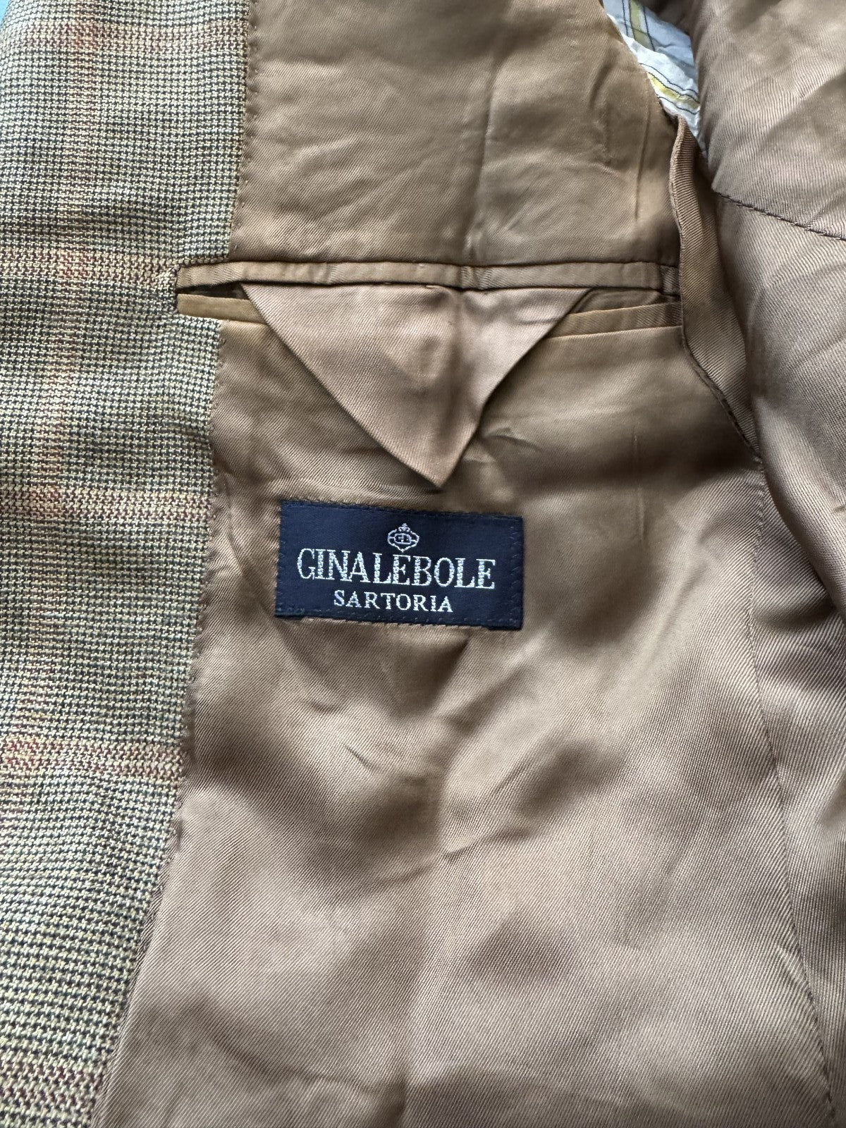 Ermenegildo Zegna Giacca Uomo Marrone in Cashmere Quadri – Taglia 46