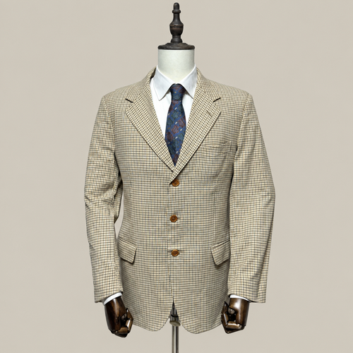 Boggi Milano Giacca Uomo Beige Quadri – Taglia 52