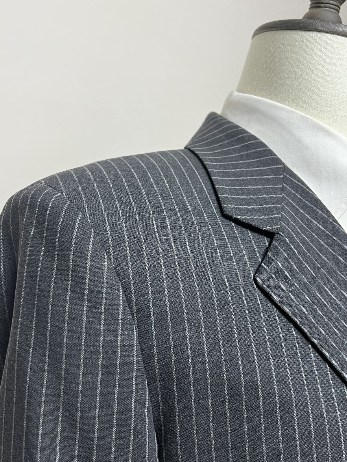 Mosori Abito Uomo Blu navy in Lana Gessato – Taglia 54