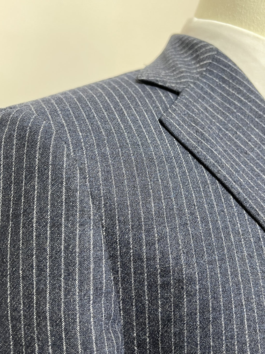 Lardini Abito Uomo Blu navy in Lana Gessato – Taglia 52