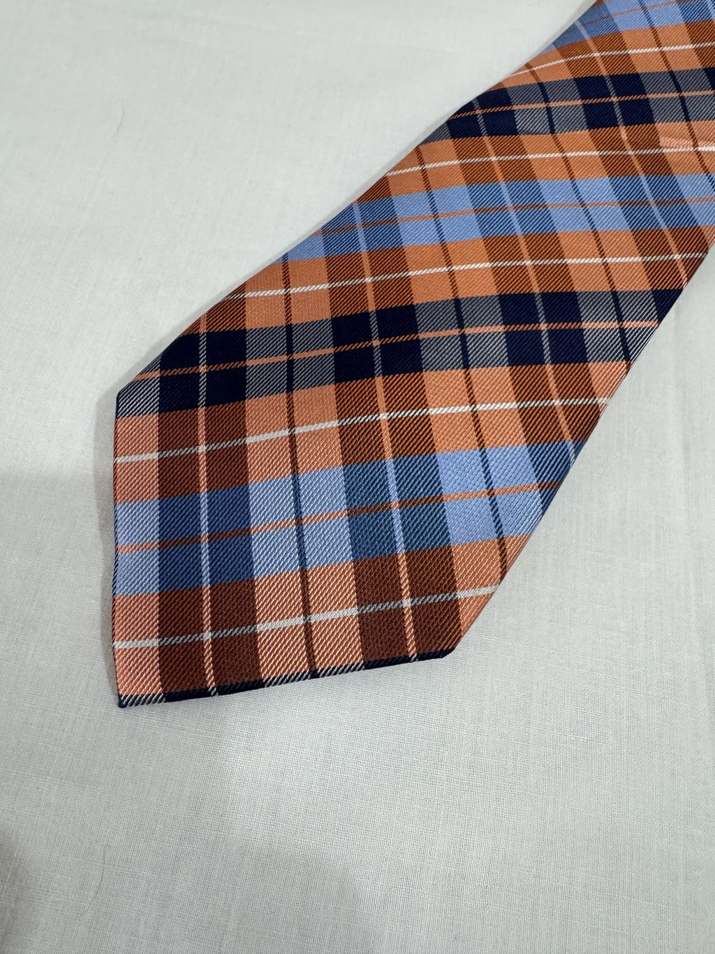 Conbipel Cravatta Blu navy Scozzese