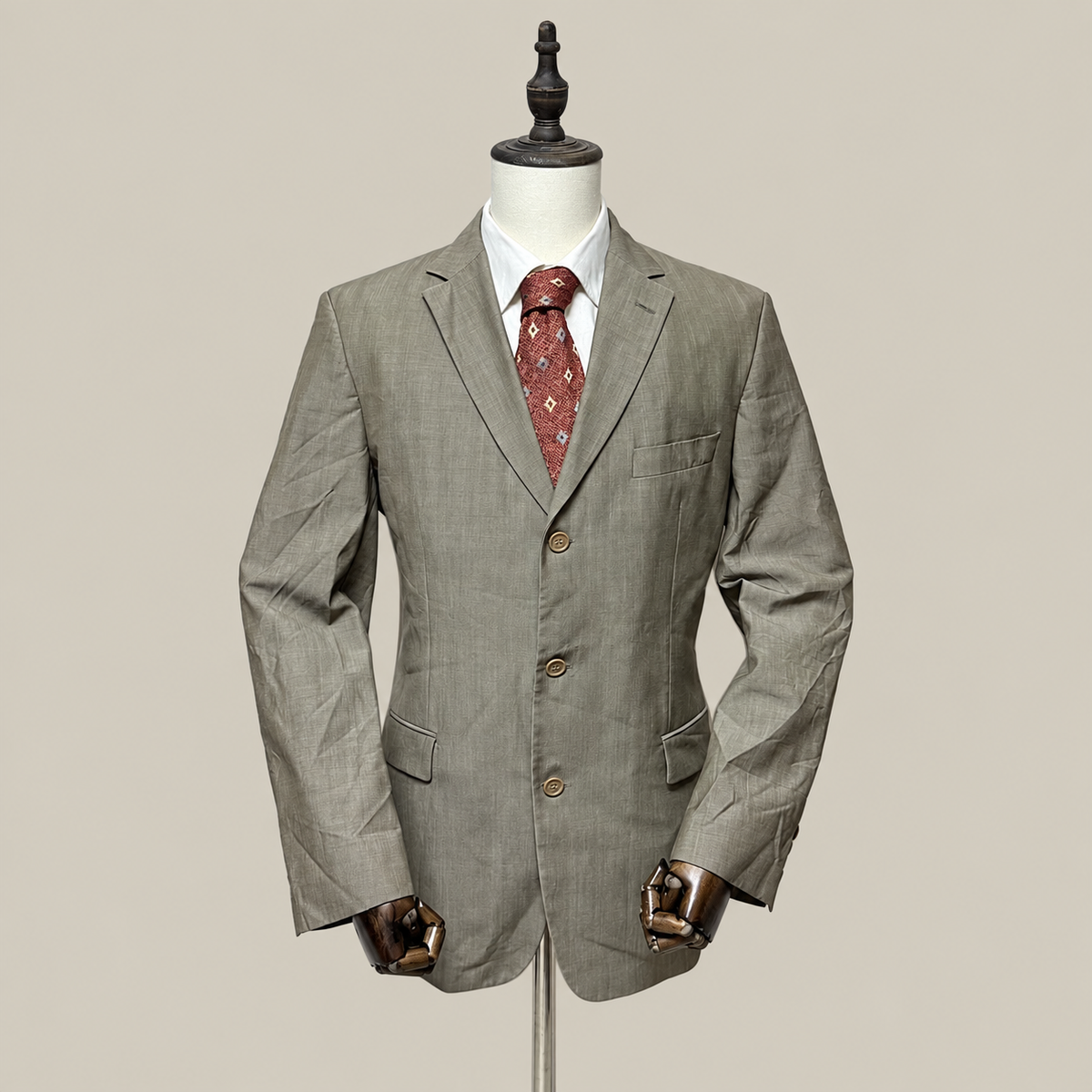HUGO BOSS Giacca Uomo Grigio tortora in lana – Taglia 52