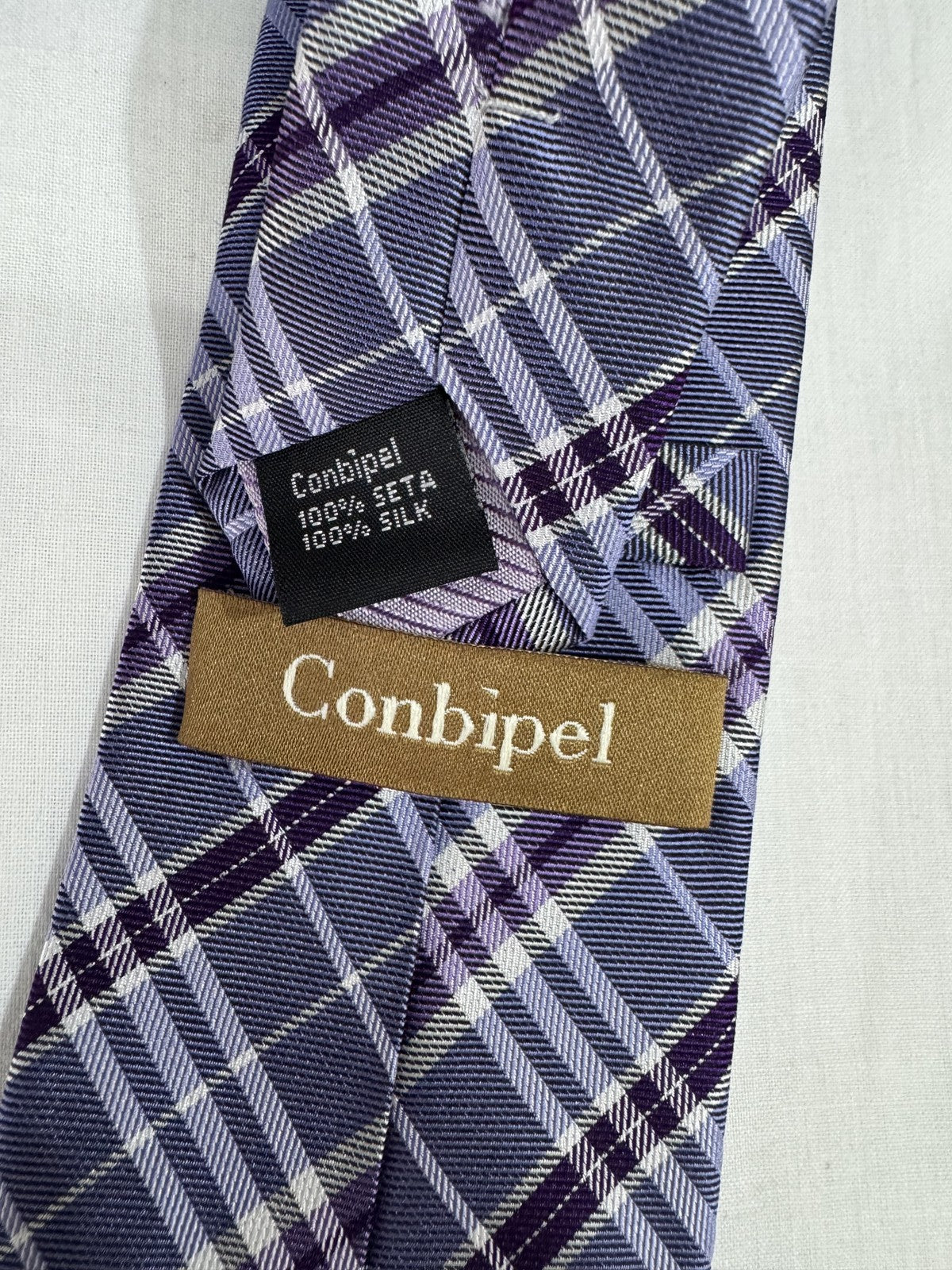 Conbipel Cravatta Blu navy Geometrico
