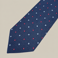 Conbipel Cravatta Blu navy Geometrico