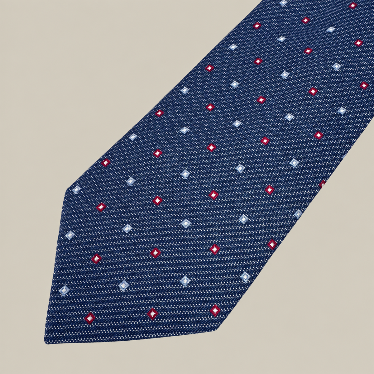 Conbipel Cravatta Blu navy Geometrico