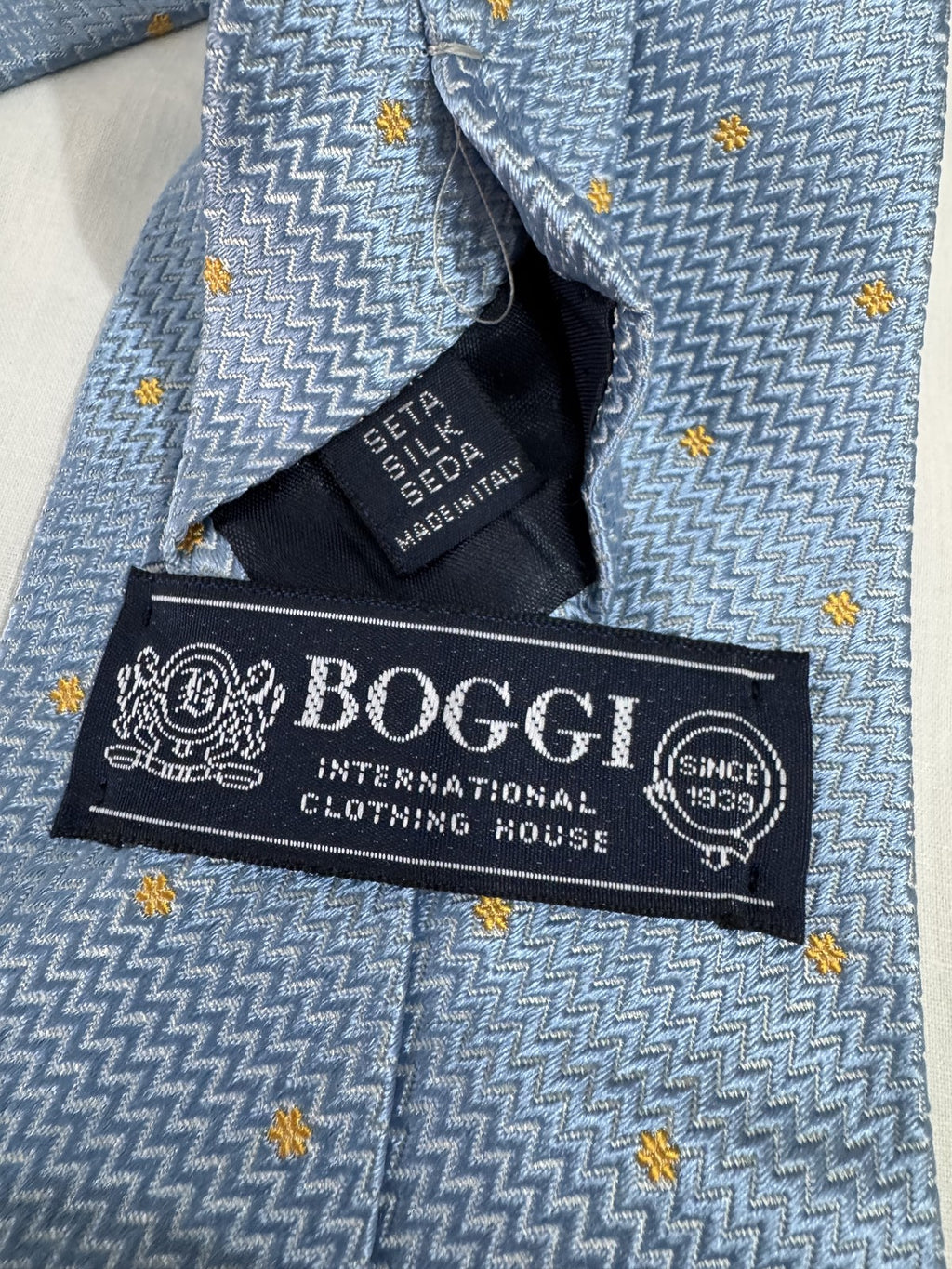 Boggi Milano Cravatta Blu navy Righe