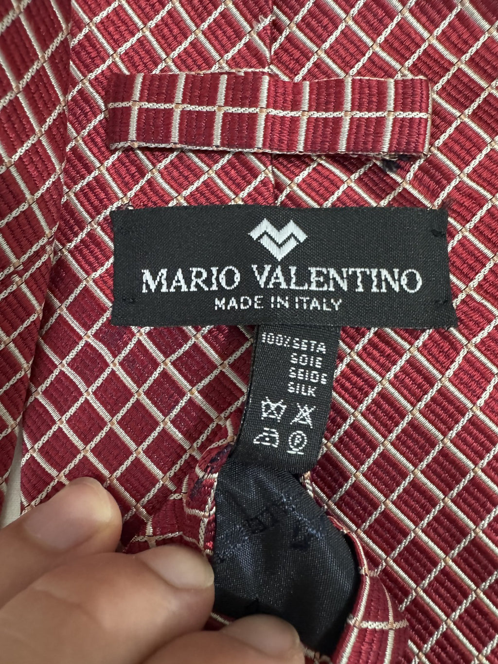 Mario Valentino Cravatta Nero Quadri