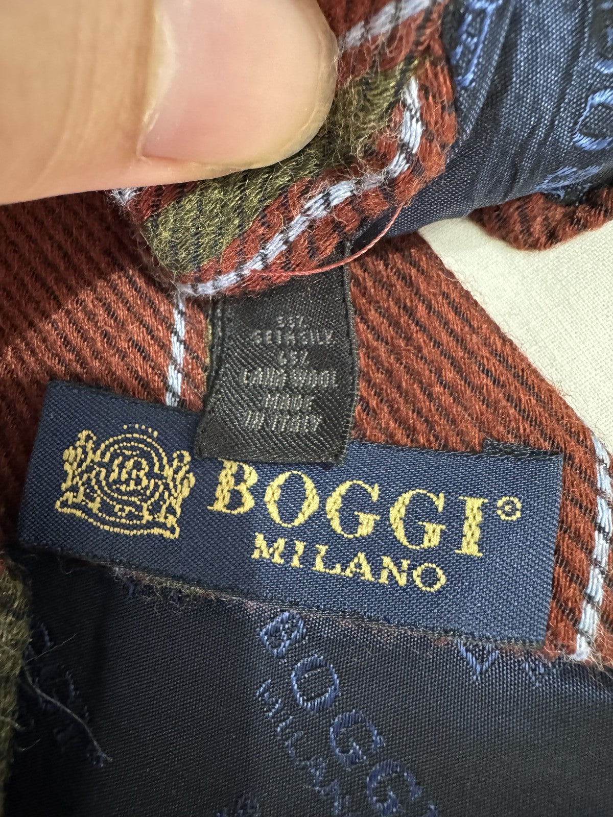 Boggi Milano Cravatta Blu navy Righe