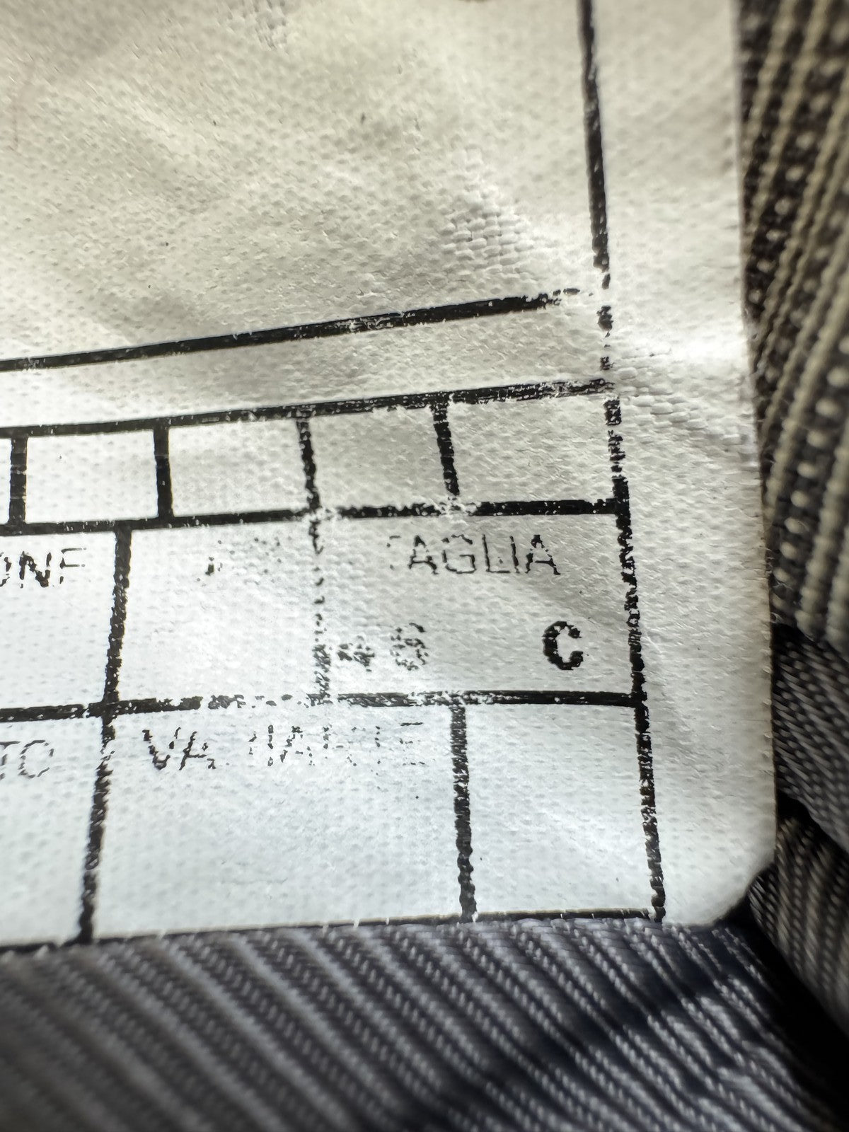 Marzotto Giacca Uomo Grigio in Lana Gessato – Taglia 46