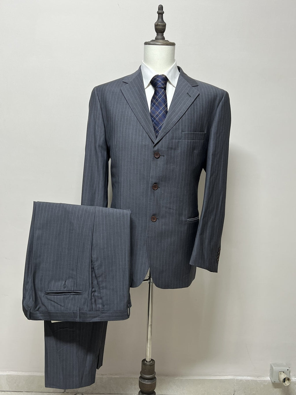 Villa Vasari Abito Uomo Blu navy in Lana – Taglia 54