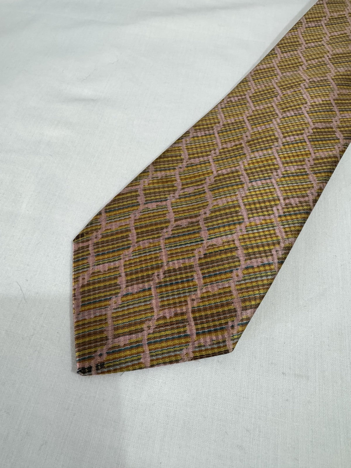Pierre cardin Cravatta Giallo Geometrico
