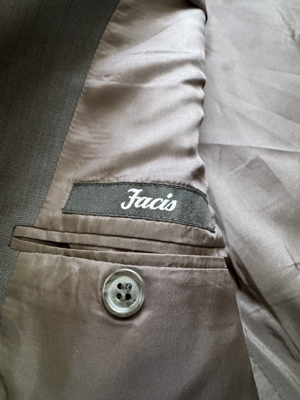 Facis Giacca Uomo Blu navy in Lana – Taglia 52
