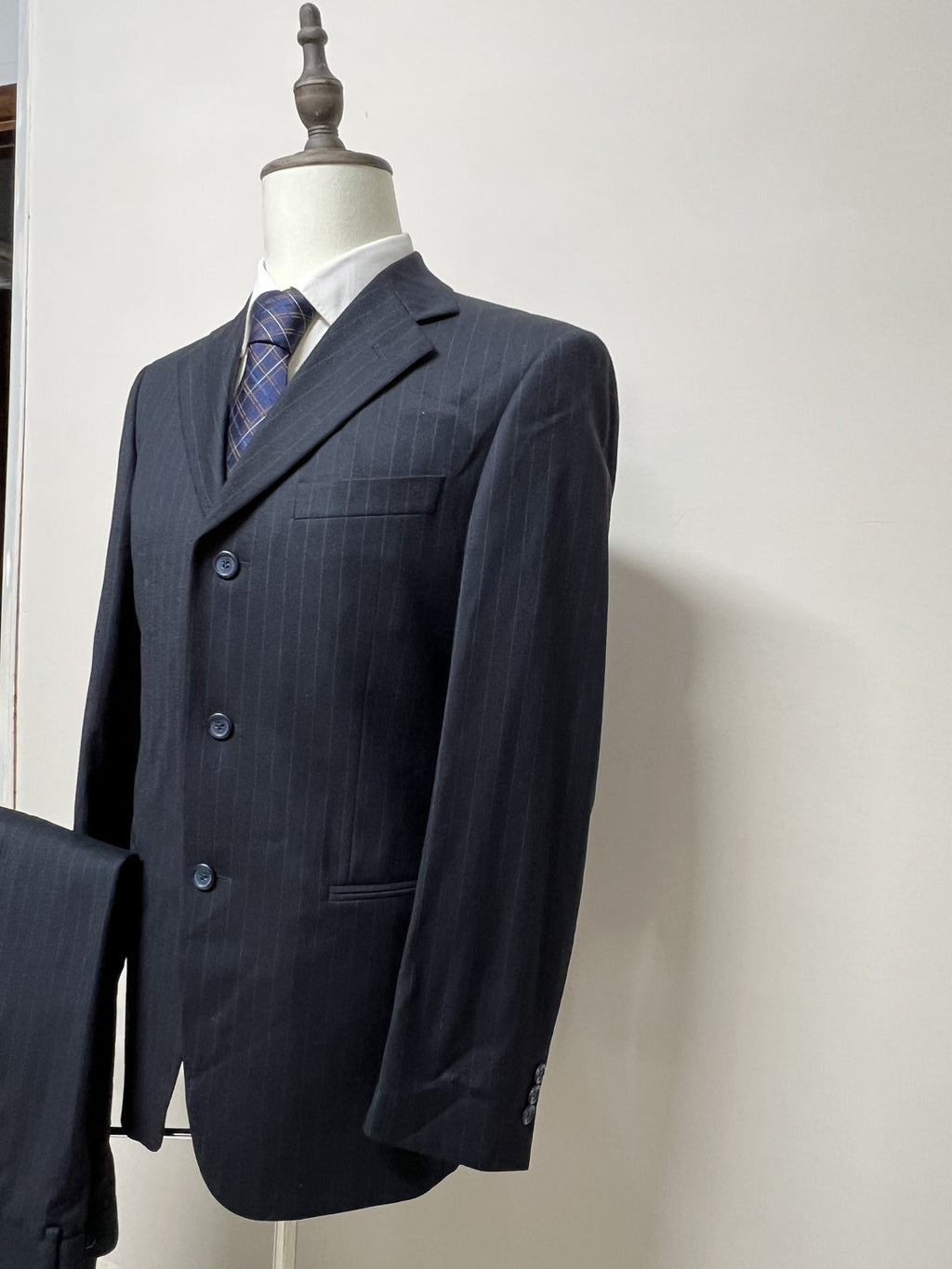 Devonshire Abito Uomo Blu navy in Lana – Taglia 48