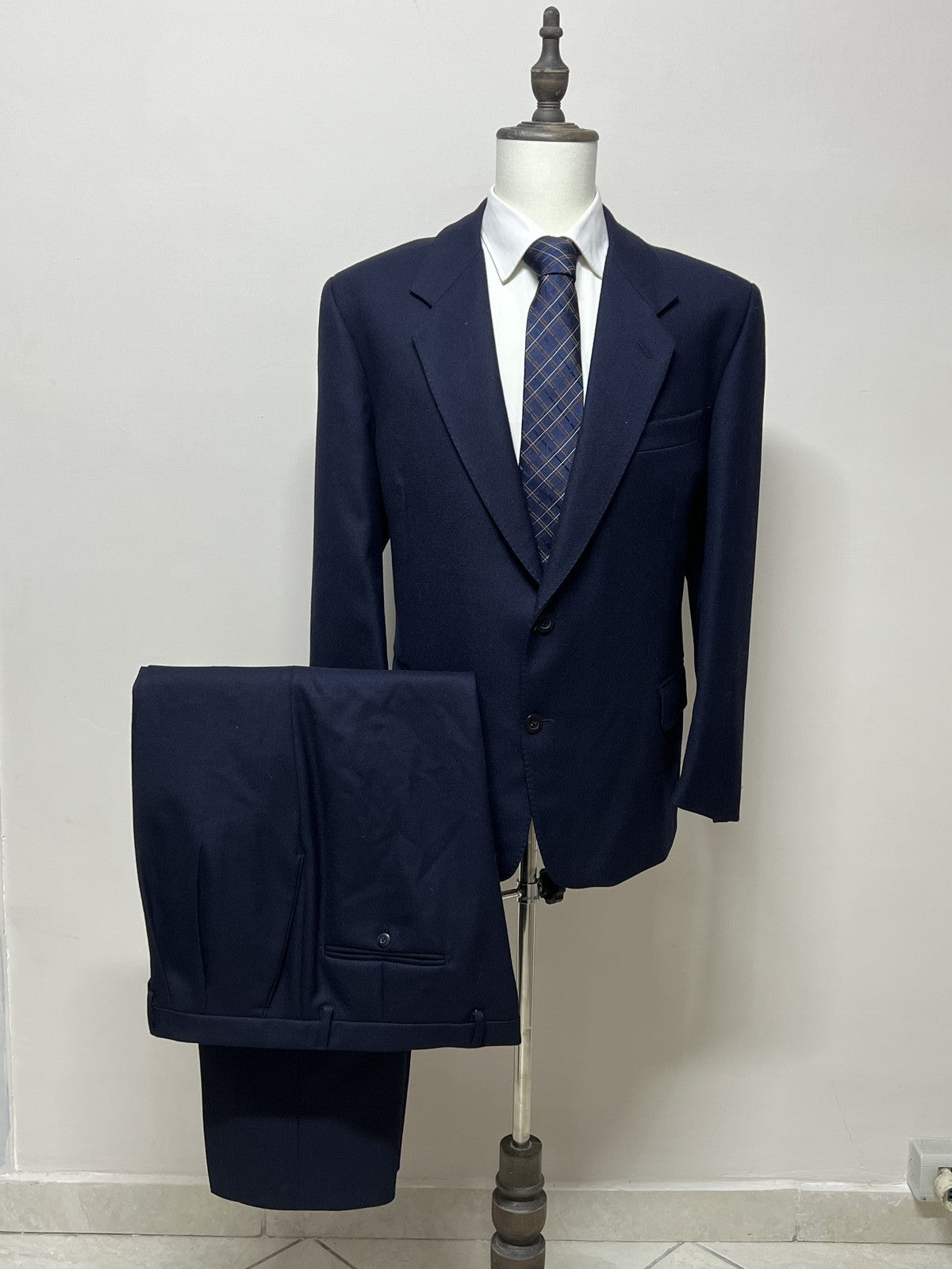 For Int Abito Uomo Blu navy Gessato – Taglia 50
