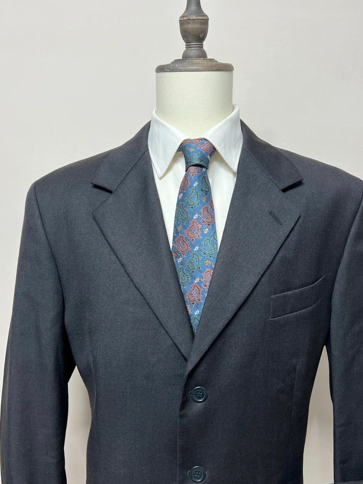 Abito uomo Angelico Biella LineXter Grigio Antracite Elegante Taglia 56 (MA54)