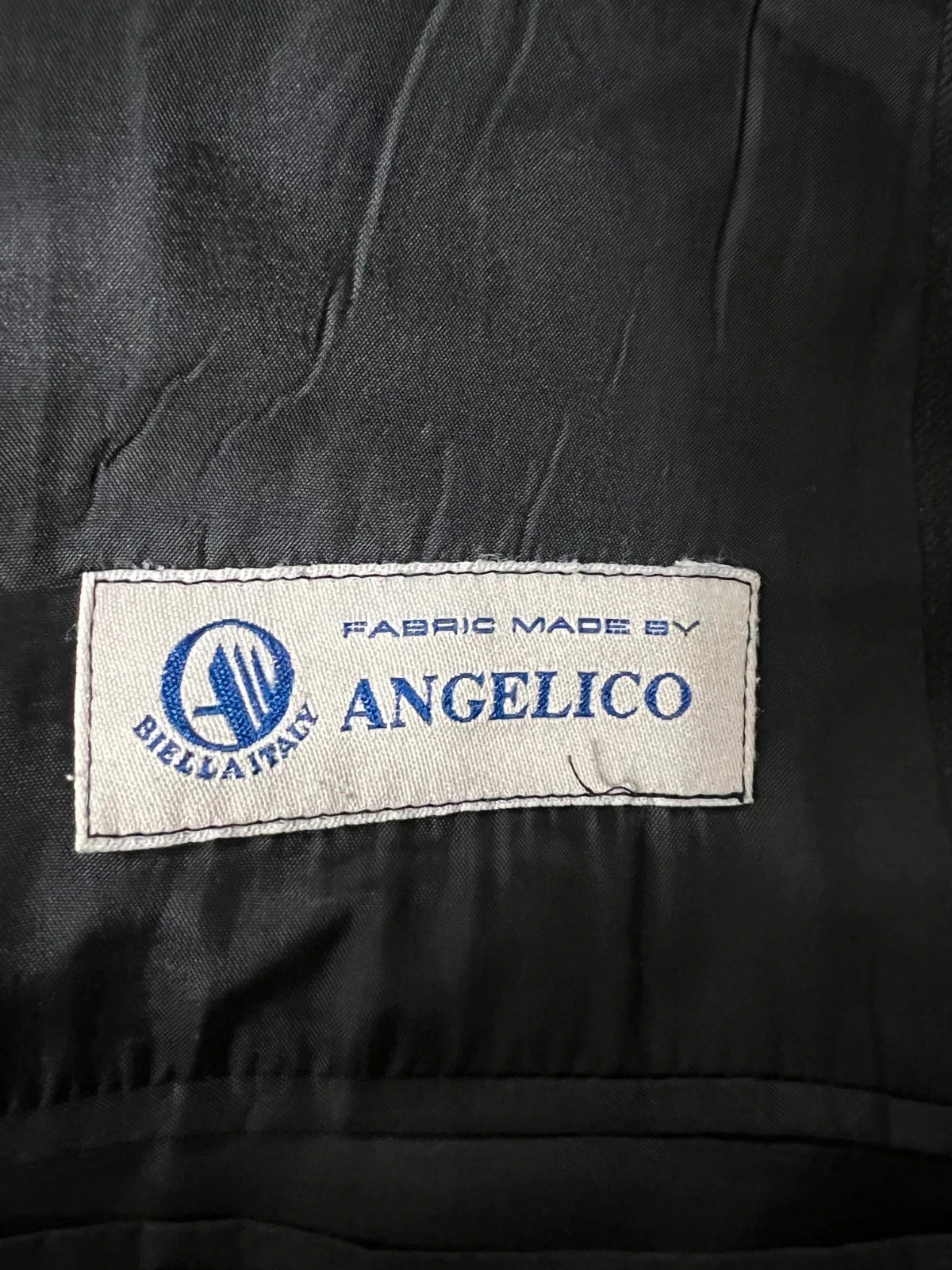 Abito uomo Angelico Biella LineXter Grigio Antracite Elegante Taglia 56 (MA54)