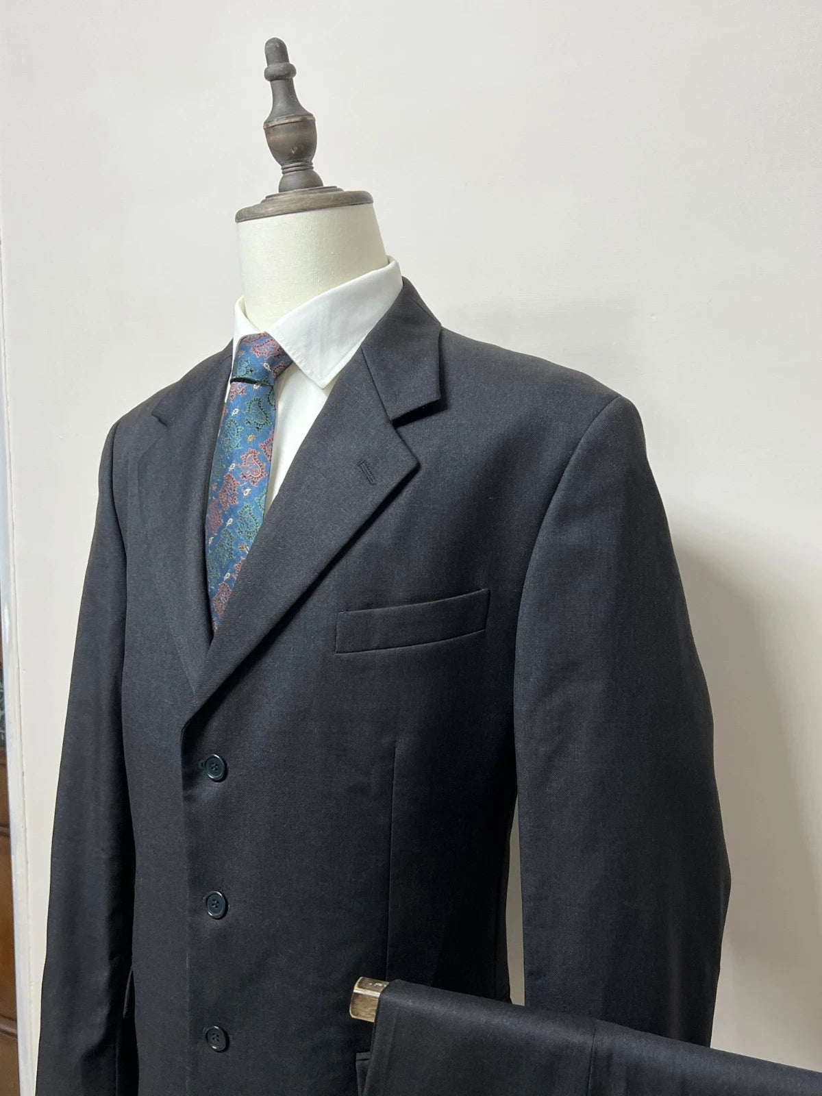 Abito uomo Angelico Biella LineXter Grigio Antracite Elegante Taglia 56 (MA54)
