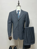 Abito uomo Facis Grigio Pura Lana Vergine 100% Made in Italy Taglia 52 (MA60)