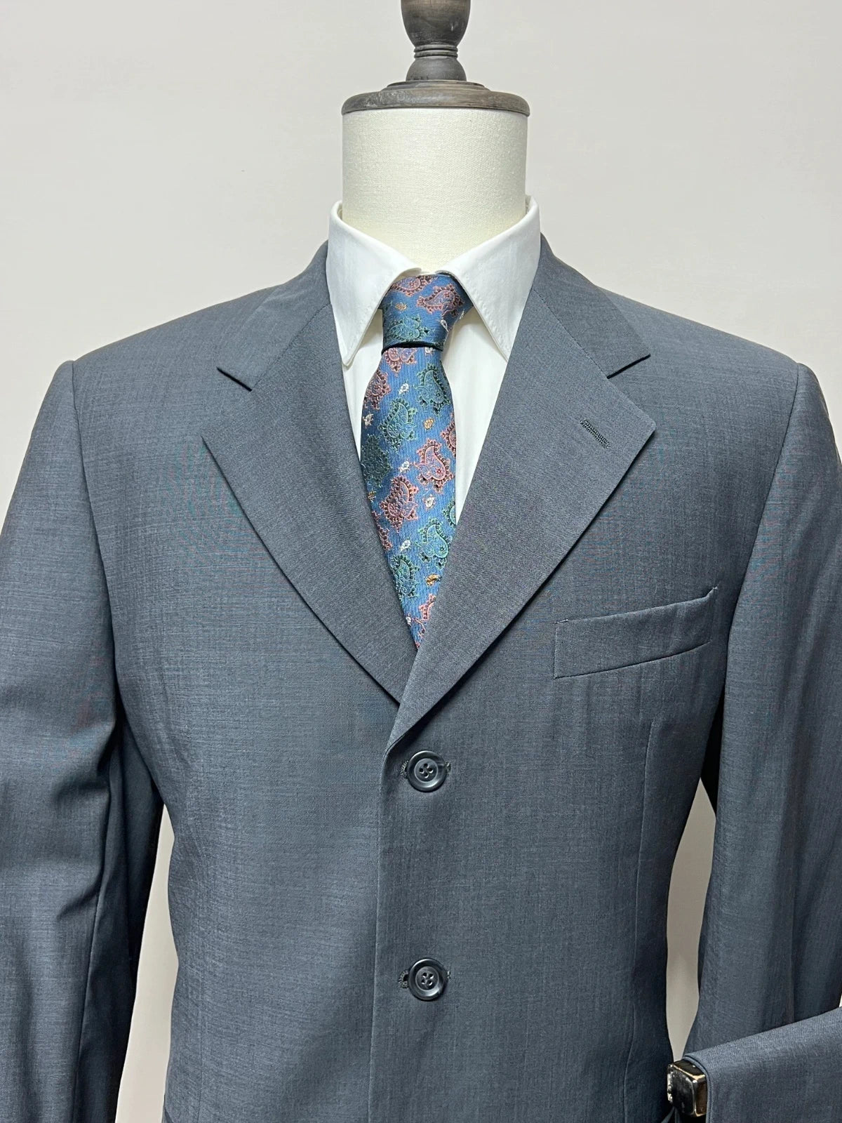 Abito uomo Facis Grigio Pura Lana Vergine 100% Made in Italy Taglia 52 (MA60)