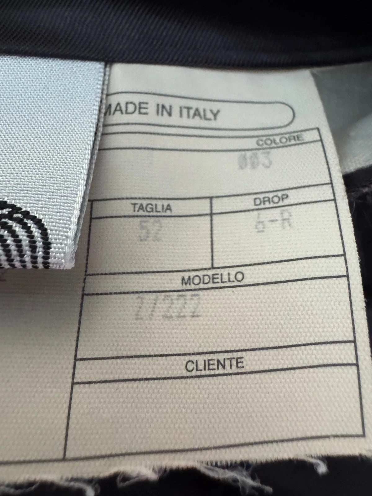 Abito Uomo Angelico Super 100’s Gessato Grigio Antracite Taglia 52 Made in Italy (MA67)